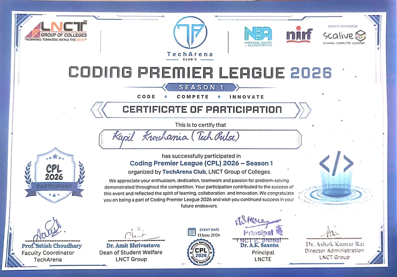 Coding Premier League 2026