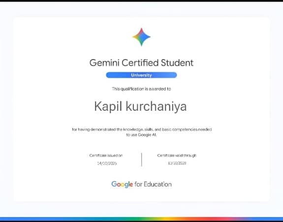 Gemini Certified Student