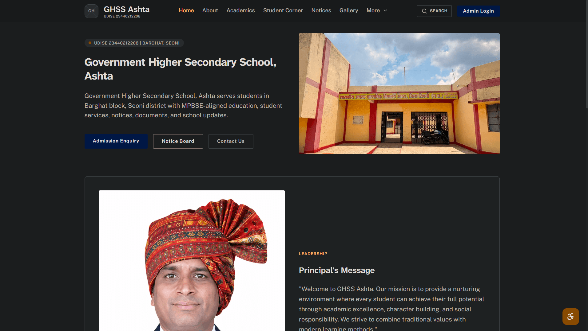 GHSS ASHTA project preview